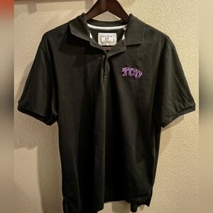 TCU Horned Frogs Southern Tide Skipjack NCAA Licensed Polo Shirt Black Large